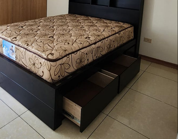 Cama Librero con Gavetas auxiliares