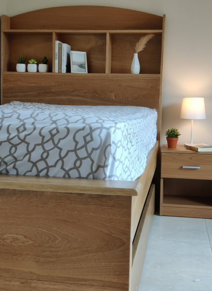 Cama Librero con Gavetas auxiliares