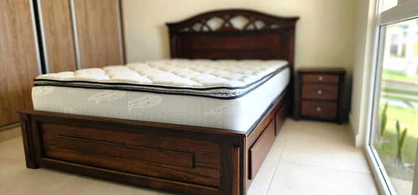 Cama X con gavetas auxiliares
