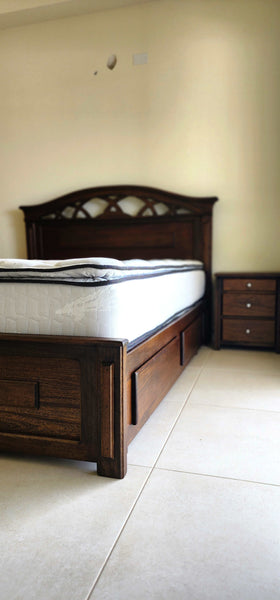 Cama X con gavetas auxiliares