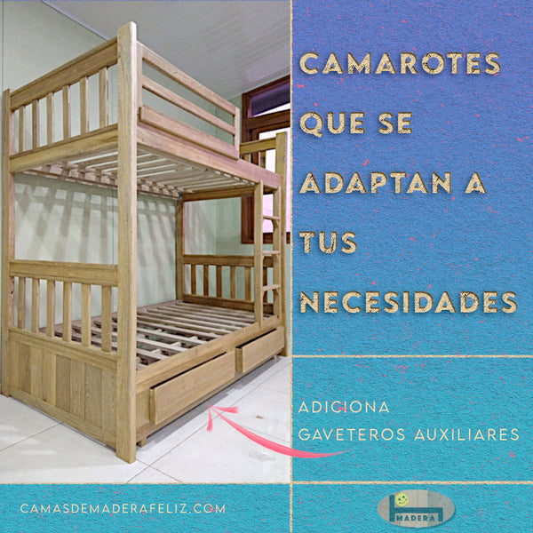 Camarote Sol 3/4, 3/4 & Gavetas Auxiliares