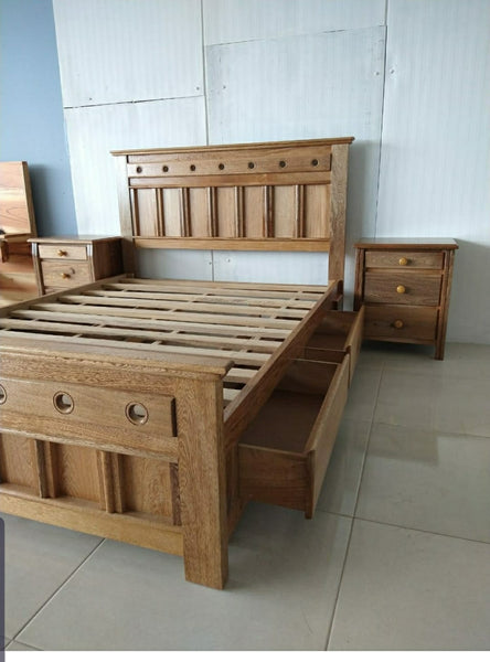 Cama Sevilla 3/4 con dos gavetas auxiliares